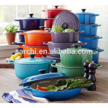 Hot sale Colorful enamel cast iron cooking pot